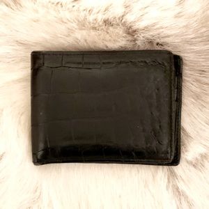 Matte Black Alligator Wallet